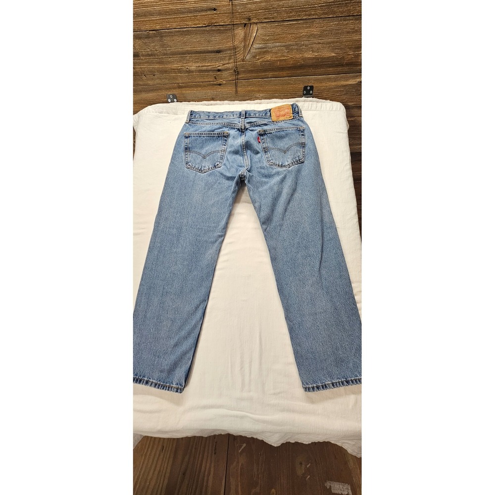 *See Measurements*Levis 505 Regular Fit Straight Leg Jeans - Picture 15 of 15